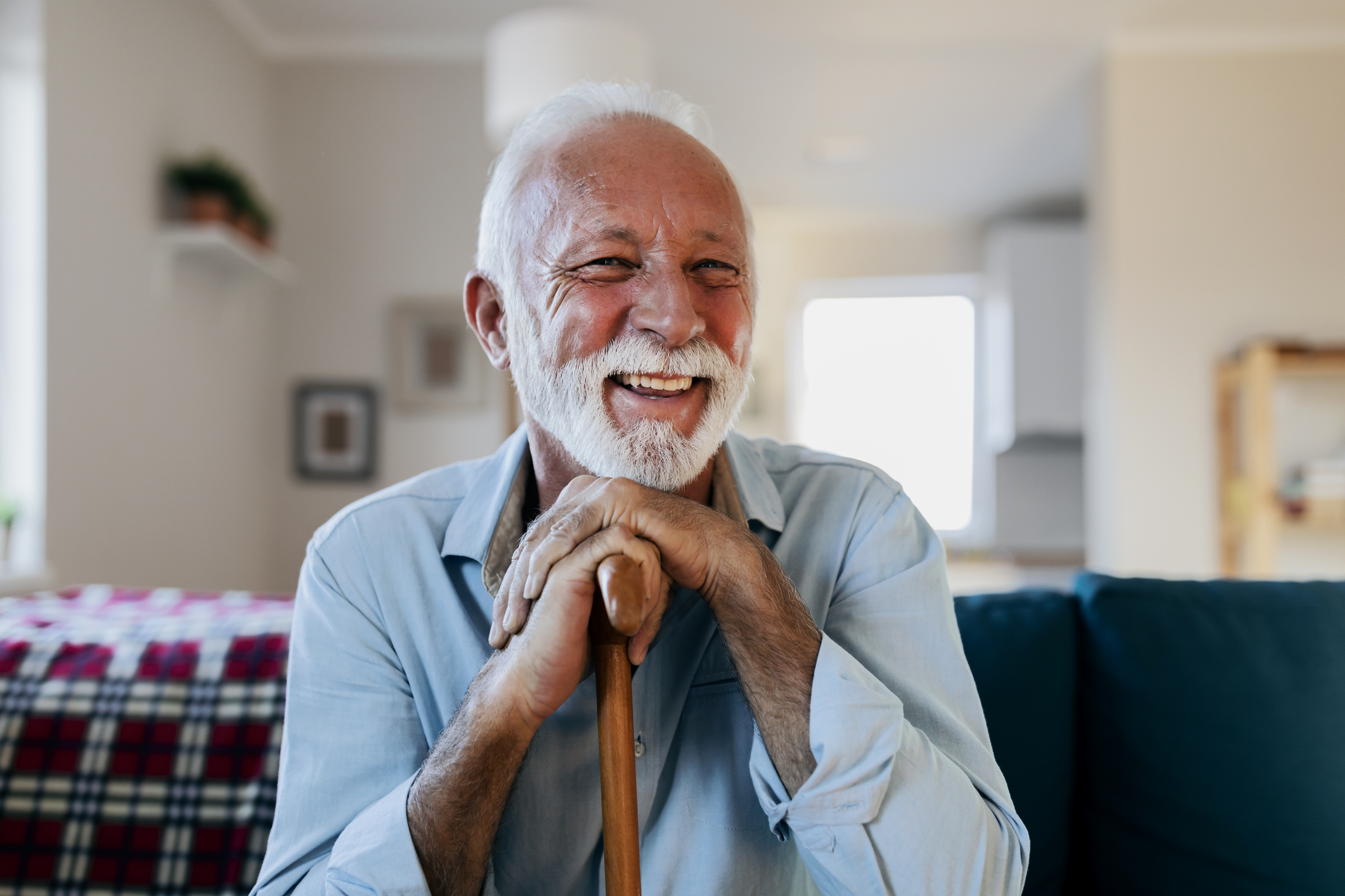 Old man smiling