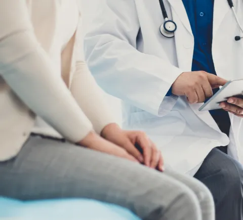doctor with patient