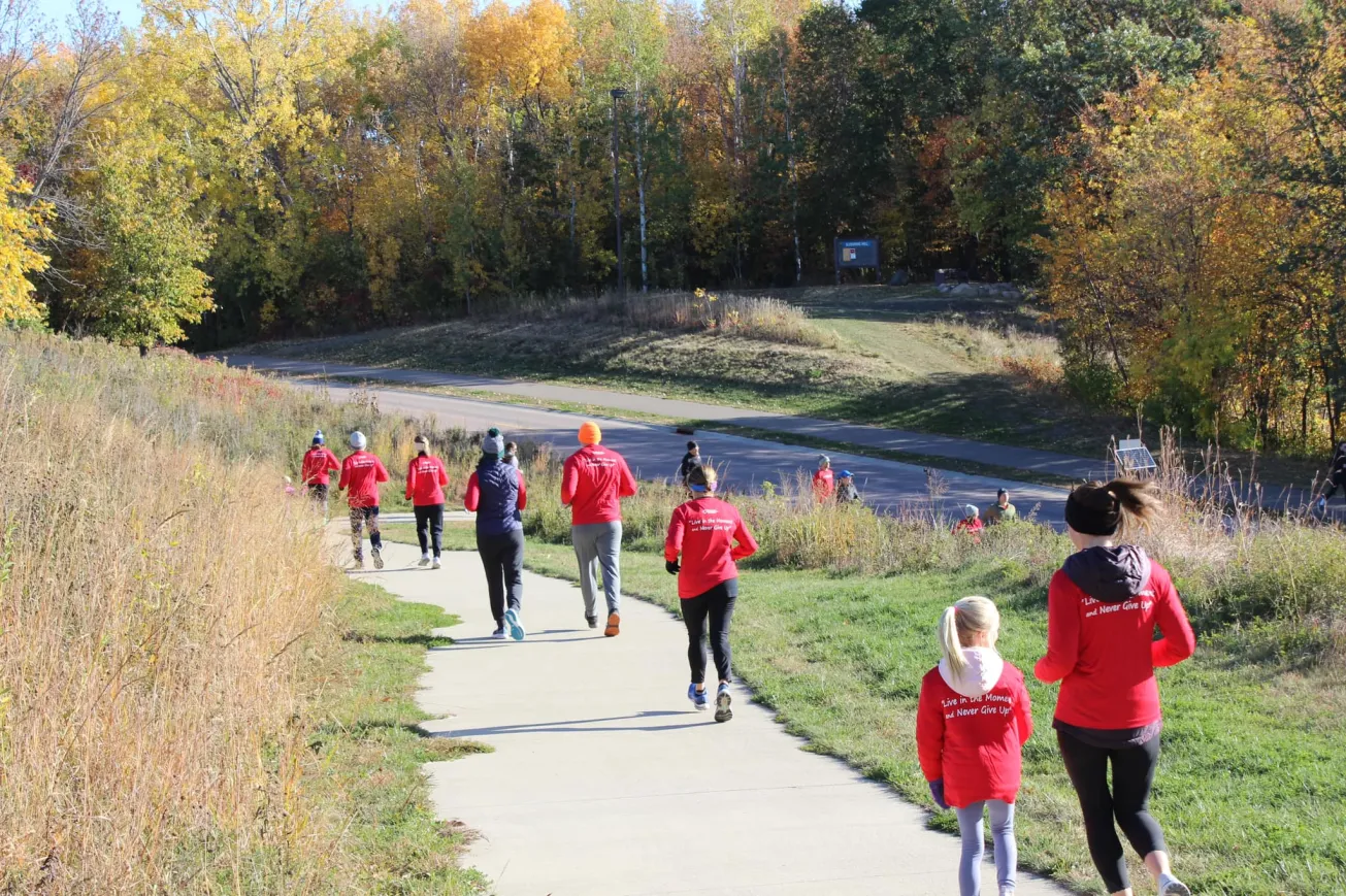 Riebe Run Runners in a park