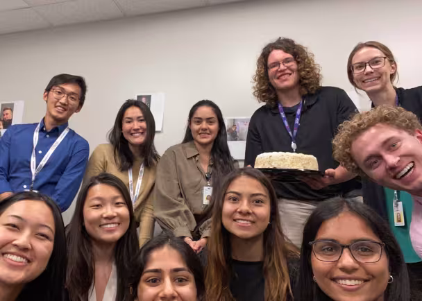 interns celebrating