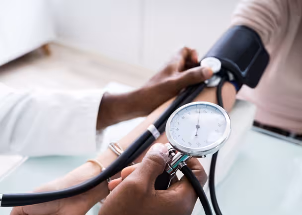 measuring blood pressure