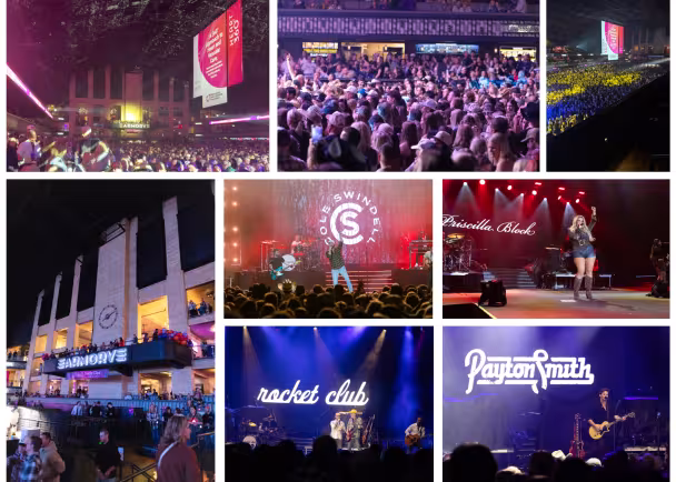 heart 360 concert photo collage