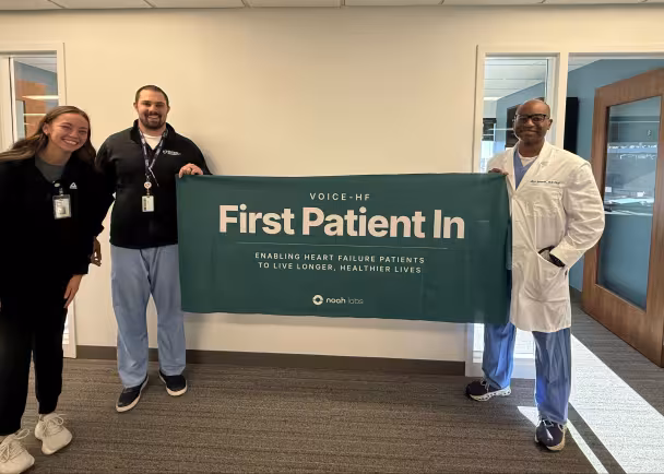 first patient in voice hf