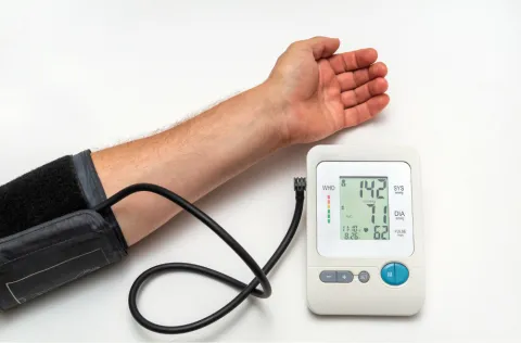 measuring blood pressure