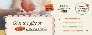 give the gift of more tomorrows