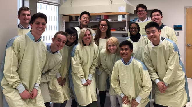 Interns group photo