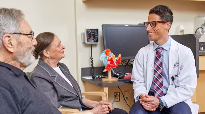 researcher with patients