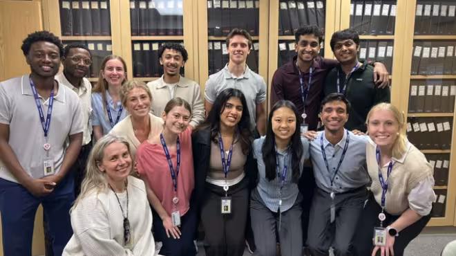 Interns at Jesse Edwards Registry